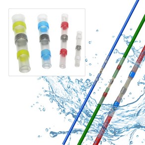 자동 납땜 열수축 슬리브 솔더슬리브 배선 전선연결 절연 커넥터 방수 압착단자 버트 케이블 수리용 열풍기 수축튜브 저온납 숄더링 전기자재 전선커넥터 납땜슬리브 솔더링 전기배선