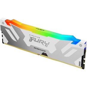 킹스턴 퓨리 레니게이드 화이트 RGB 64GB 2x32GB 6000MT s CL32 DDR5 DIMM  적외선 동기화 CTRL 소프트웨어 오버클럭 인텔 XMP 3.0 키트 2, 6000 MT/s, 16GB