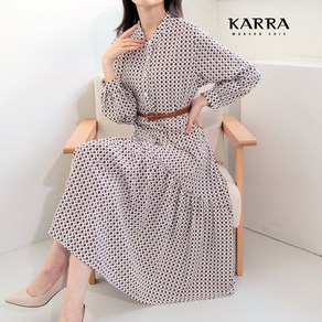 카라 KARRA 77까지 썬에스닉원피스+벨트SET A3F0414