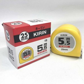 양면형줄자 [2개묶음] 줄자 KIRIN 5.5미터 워킹자 타지마스타일 양면형 IWBC240B, 1개