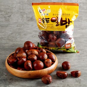 부여 알밤 2kg 중, 1개