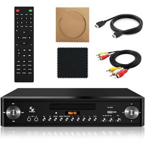 TV 업스케일링 1080P용 HD DVD 플레이어 HDMI 지원 USBSD 카드듀얼 마이크 입력 스테레오 돌비 사운드가 지원되는 영역 무료 CD NTSCPAL 시스템 리모컨