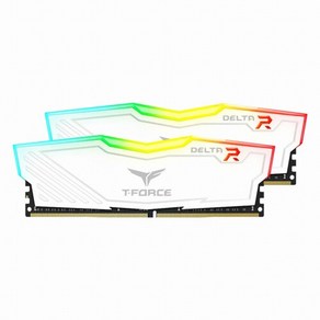 팀그룹 T Foce DDR4 3200 CL16 Delta RGB 데스크탑용 화이트 16GB x 2p, 2개