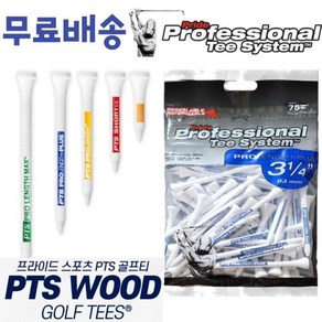 PTS골프티 숏티 미들티 롱티 롱롱티 대량팩 38mm 101mm구성 프라이드스포츠정품, 1개