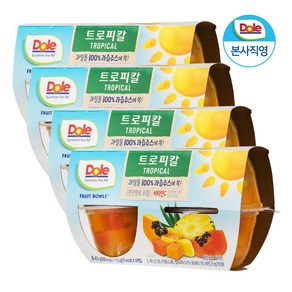 Dole 후룻볼 트로피칼 113g x 16개입 과일 통조림, 16개, 16개