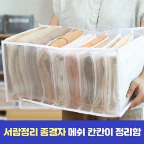 메쉬 칸막이수납함, L (라지사이즈) 매쉬 서랍정리함, 1개