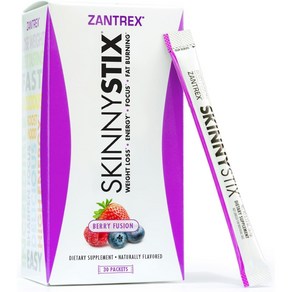 잔트렉스 스키니스틱 베리 퓨전 30포 2팩 Zantex SkinnyStix Bey Fusion 30 Count, 1개