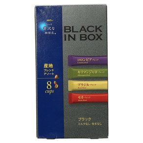 조금호화로운커피숍 블랙 인 박스 산지 블렌드 혼합, 1개, 2g, 8개입