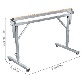 목공 롤러 작업대 보조대 받침대 높이조절 보조, 1개, 단일형 접이식 선반