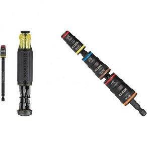 Klein Tools 32304 스크류 드라이버 플립 소켓이 있는 14in1 조절식 HVAC 너트 및 비트 충격 정격, Scewdive+ Fastene Dive Bi, 1개