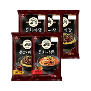 고메 중화 짜장 760g x4개+짬뽕 652g x1개