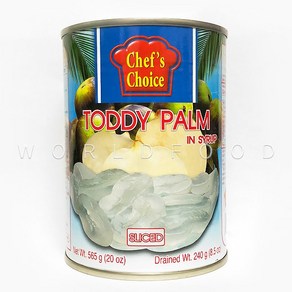 WORLDFOOD 태국 토디팜 열대과일 통조림 THAIFOOD TODDY PALM, 565g, 1개