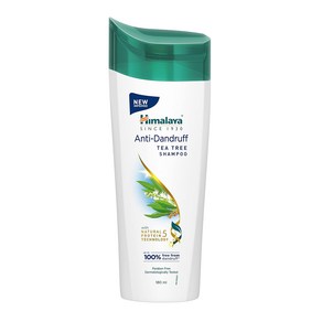 Himalaya Anti-Danduff Tea Tee Shampoo 비듬을 최대 100% 제거하고 두피를 진정시키며 모발에 영양을 공급합니다. 티트리 오일과 알로에 베라 함유, 1개, 180ml