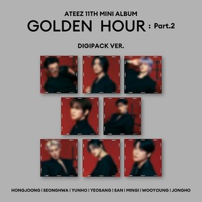 (DIGIPACK VER.) 에이티즈 (ATEEZ) - GOLDEN HOUR Pat.2 (11th Mini Album 앨범) (랜덤1종)