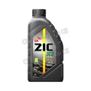 지크 X7 제로 LS 0W30 1리터 디젤 PAO 100% 합성엔진오일 ACEA C2, 1개, 1L