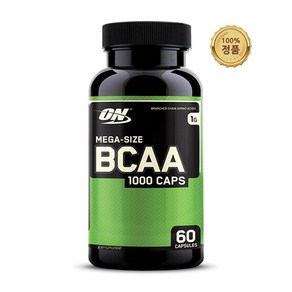 옵티멈뉴트리션 BCAA 1000 캡스 류신 이소류신 발린 60캡슐, 1개, 60정