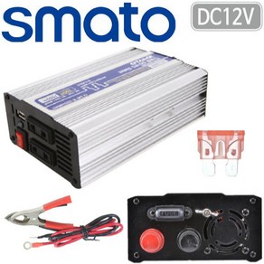 스마토 DC/AC인버터 IVT-500A DC12V/500W 캠핑 차량용, 1개