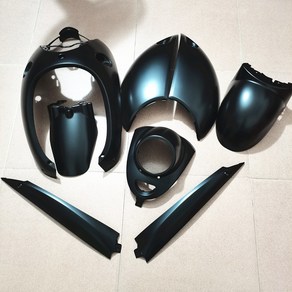 야마하 비노50 호환 4행정 바디 카울 쉘, 블랙(매트블랙), 1세트
