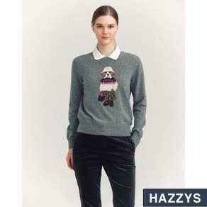 [정품] 헤지스 레이디스 24FW HAZZYS HARRY 해리 인타샤 스웨터 HSSW4D806 예쁜