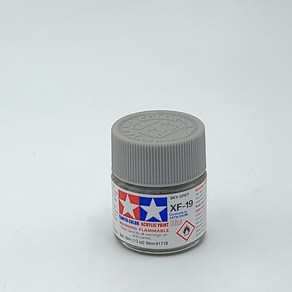 타미야 아크릴 XF19 스카이 그레이 무광 도료, 10ml, 1개