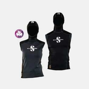 스쿠버프로 하이브리드 후드 조끼 1mm HYBRID HOODED VEST 1mm 프리다이빙 스킨스쿠버 다이빙 슈트, 남성, S