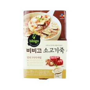 [비비고] 소고기죽 용기 280g, 1개