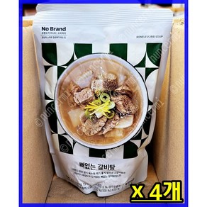 노브랜드 뼈없는 갈비탕, 500g, 4개