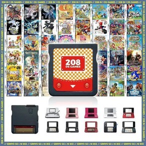 【2024 최신 】208 1개 슈퍼 콤보 게임 카트리지 208개 게임으로 구성된 레트로 팩 카드 모음집
