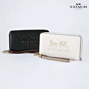 코치 롱 라운드 지퍼 홀스 앤 캐리지 로고 장지갑 C3548 Long Zip Around Wallet With Horse And Carriage