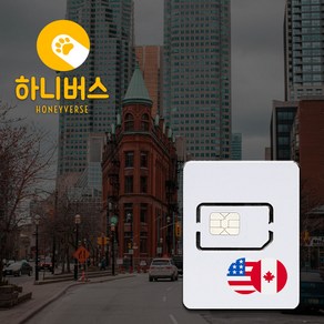 미국 캐나다 무제한 데이터 유심, 매일 500MB ND, 1일 (1664447924342445), 1개