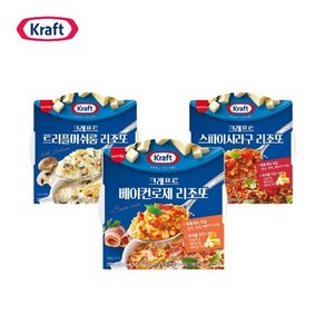 크래프트 크림치즈 리조또 3종 3팩 골라담기 머쉬룸 로제 라구), 250g