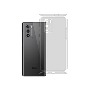 알럽스킨 LG 윙 기스 지문방지 후면 보호필름 2매+부착액 LM-F100N, 1개