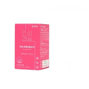 안국건강 코엔자임Q10 미니 60캡슐 1개, 안국건강 코엔자임Q10 미니 60캡슐, 1개, 60정