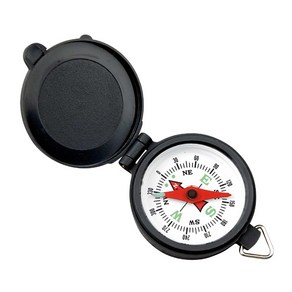 Coleman Company Pocket Compass with Plastic Case Black/White, 1개