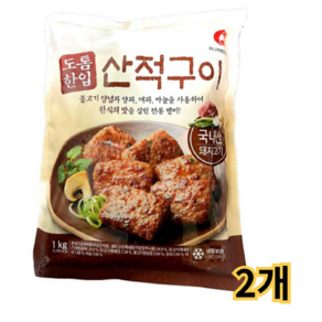 마니커에프앤지 마니커에프앤지 도톰한입산적구이 1kg(2봉), 1kg, 2개