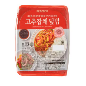 피코크 고추 잡채 덮밥, 3개, 300g