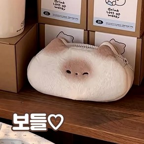 홈벨로 귀여운 대용량 고양이 필통, 1개