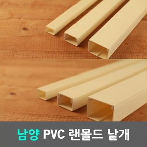 일월조명 남양 케이엠 낱개 PVC 랜몰드 랜덕트 랜닥트 랜몰딩 몰드 몰딩 덕트 닥트 1M 전선 케이블 전기자재 전선보호관 전기자재 전선몰딩 전선정리 백색 학교 아파트 벽 전기 공사, 01. 남양 랜몰드 백색 1M 40x30