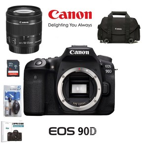 캐논 EOS 90D BODY+18-55mm IS STM+DSLR가방+LCD필름 패키지, 18-55mm IS STM (DSLR가방+16G)