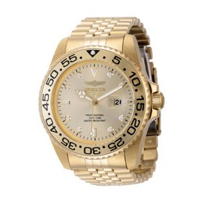 [Invicta] Men's Watch Po Dive Quatz Yellow Gold Stainless Steel Bacelet 44520