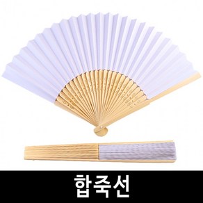 [완내스]합죽선 전통 접이식 부채 그리기 무지 모양 만들기, 1개, 합죽선-1개