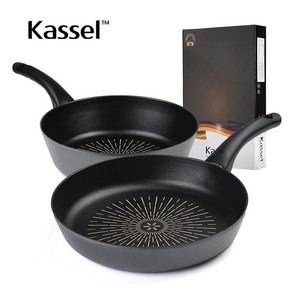 [Kassel] 카셀 쿡라이트 플러스(Cook Right Plus) 인덕션 프라이팬 2종 A세트(프라이팬 28cm+궁중팬28cm), 1개