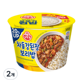 오뚜기 차돌 강된장 보리밥 컵밥, 310g, 2개