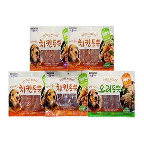 요미요미 강아지간식 치킨듬뿍 400g, 1개, 숯불사사미