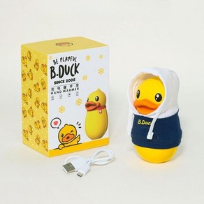 B.DUCK 작은 오리 3초 예열 USB 충전식 손난로 커플 귀여운 선물 주머니 필수템 온도조절