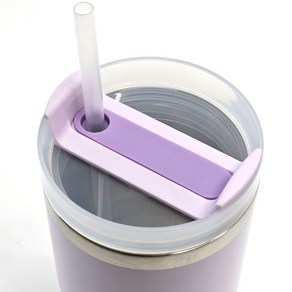 벤티사이즈 무광 보온보냉 텀블러0.6L 스트로포함 커피텀블러 선물, 1개, 0.6L, 퍼플