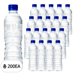 해태htb 강원평창수 무라벨, 200개, 500ml