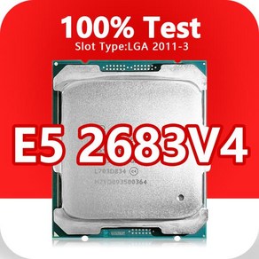 Xeon E5-2683V4 CPU 프로세서 LGA2011-3 X99 마더보드 E5 용 14nm 16 코어 32 스레드 2.1GHz 40MB 1, 한개옵션0, 1개