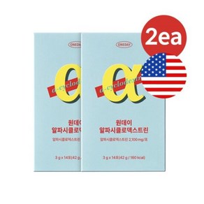 원데이 알파시클로덱스트린 알파CD 파인애플맛 2박스, 42g, 2개