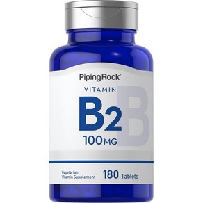 비타민 B2 100mg 고함량 고용량 180정 6개월 리보플라빈 미국산 Vitamin B, 비타민 B2 100mg 180정, 1개